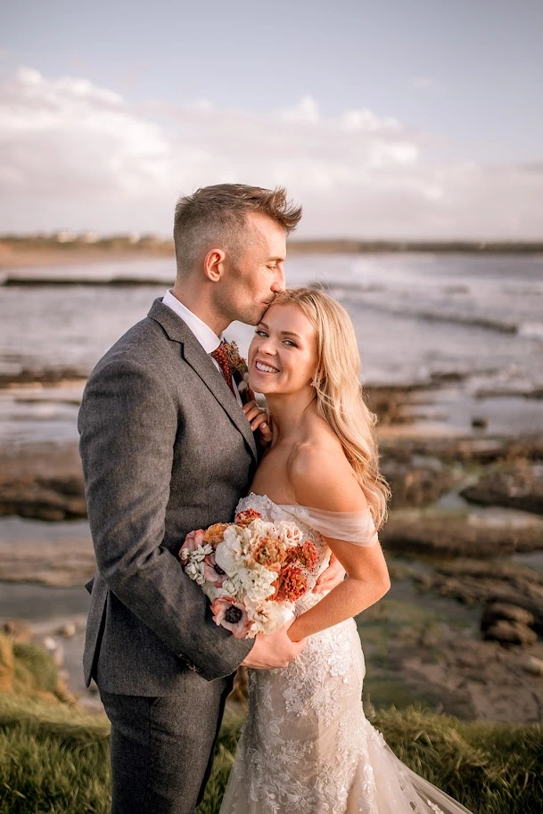 Hairstyling for a bridal photoshoot in Galway